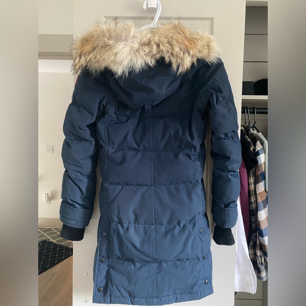 Canada Goose Sherlburne Parka in Ink Blue - Picture 4 of 15